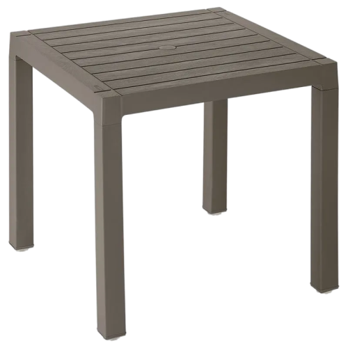 Mesa cuadrada plástica Rimax  modelo Baru